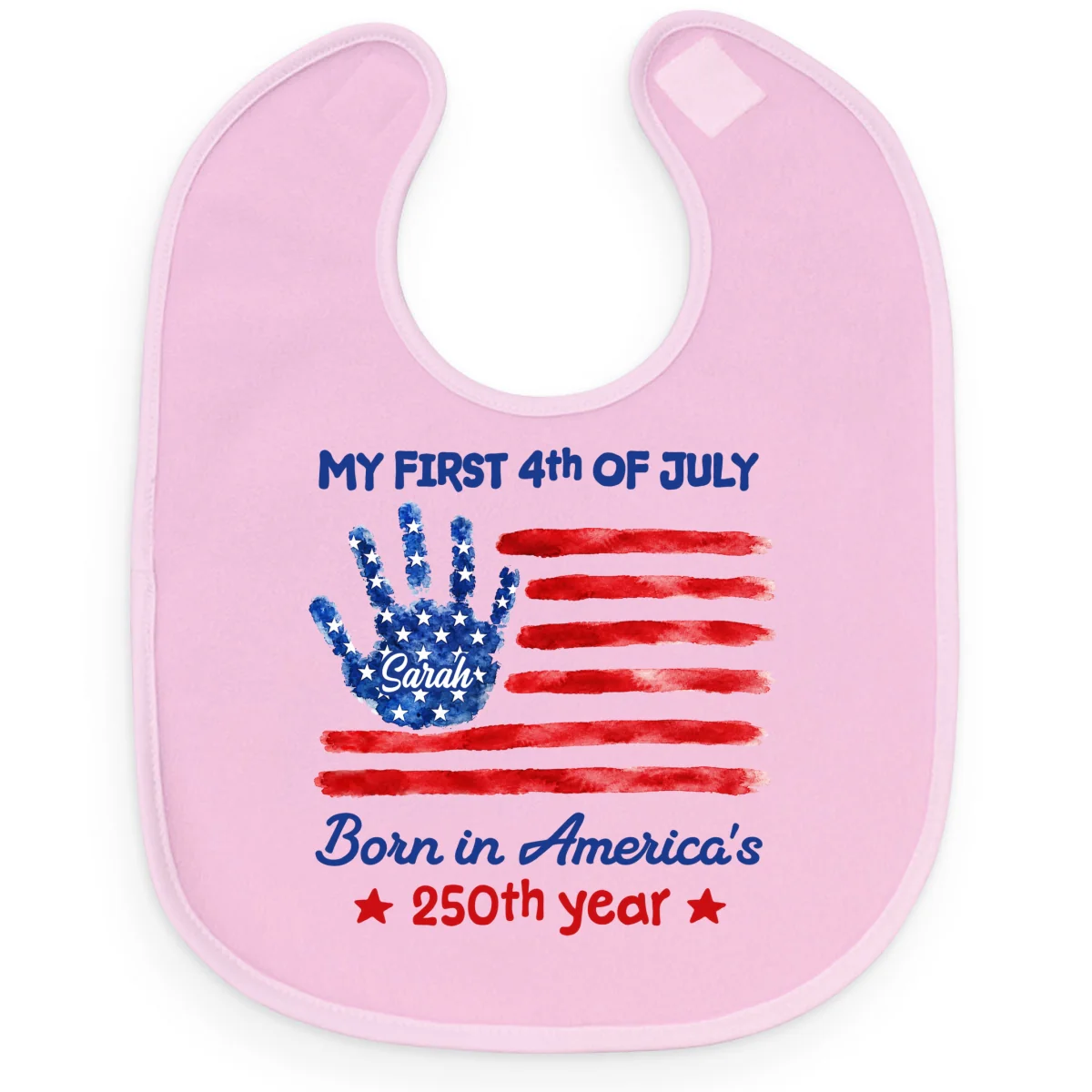 1st 4th Of July - Personalized Custom Baby Bib - Image 10