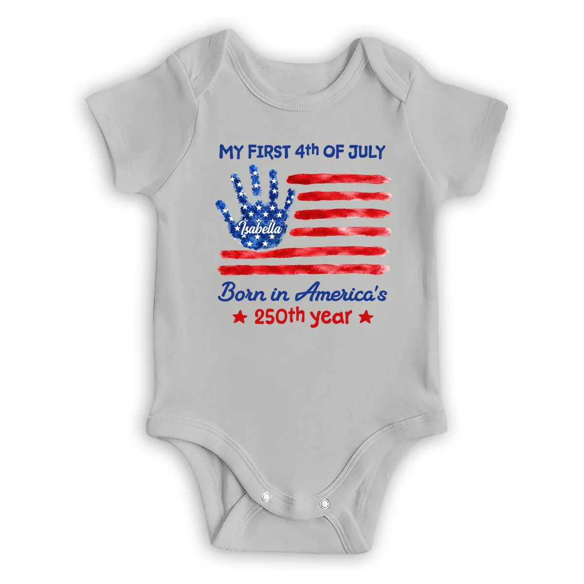 1st 4th Of July - Personalized Custom Baby Onesie - Image 8