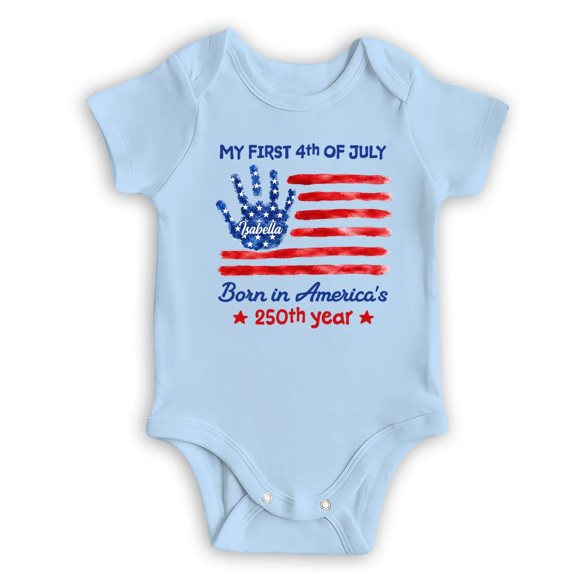 1st 4th Of July - Personalized Custom Baby Onesie - Image 9