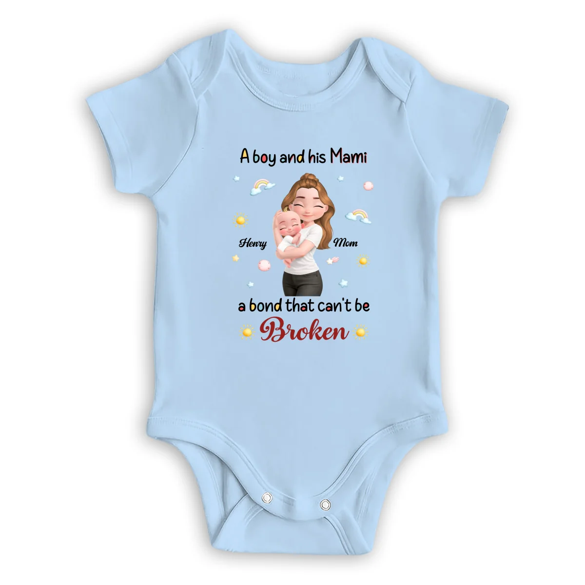 A Baby And Mama - Personalized Custom Onesie - Image 8