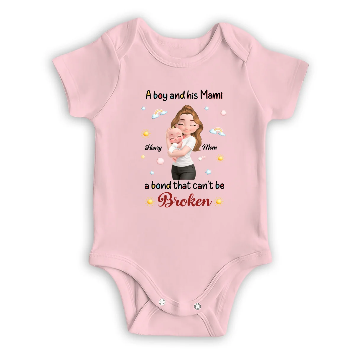 A Baby And Mama - Personalized Custom Onesie - Image 9