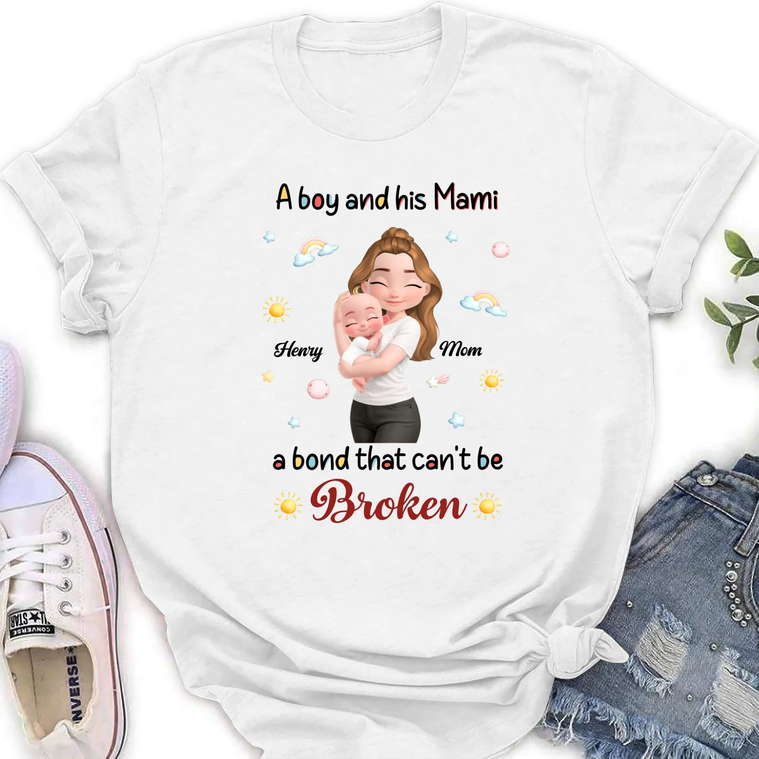A Baby And Mama - Personalized Custom Shirt - Image 16
