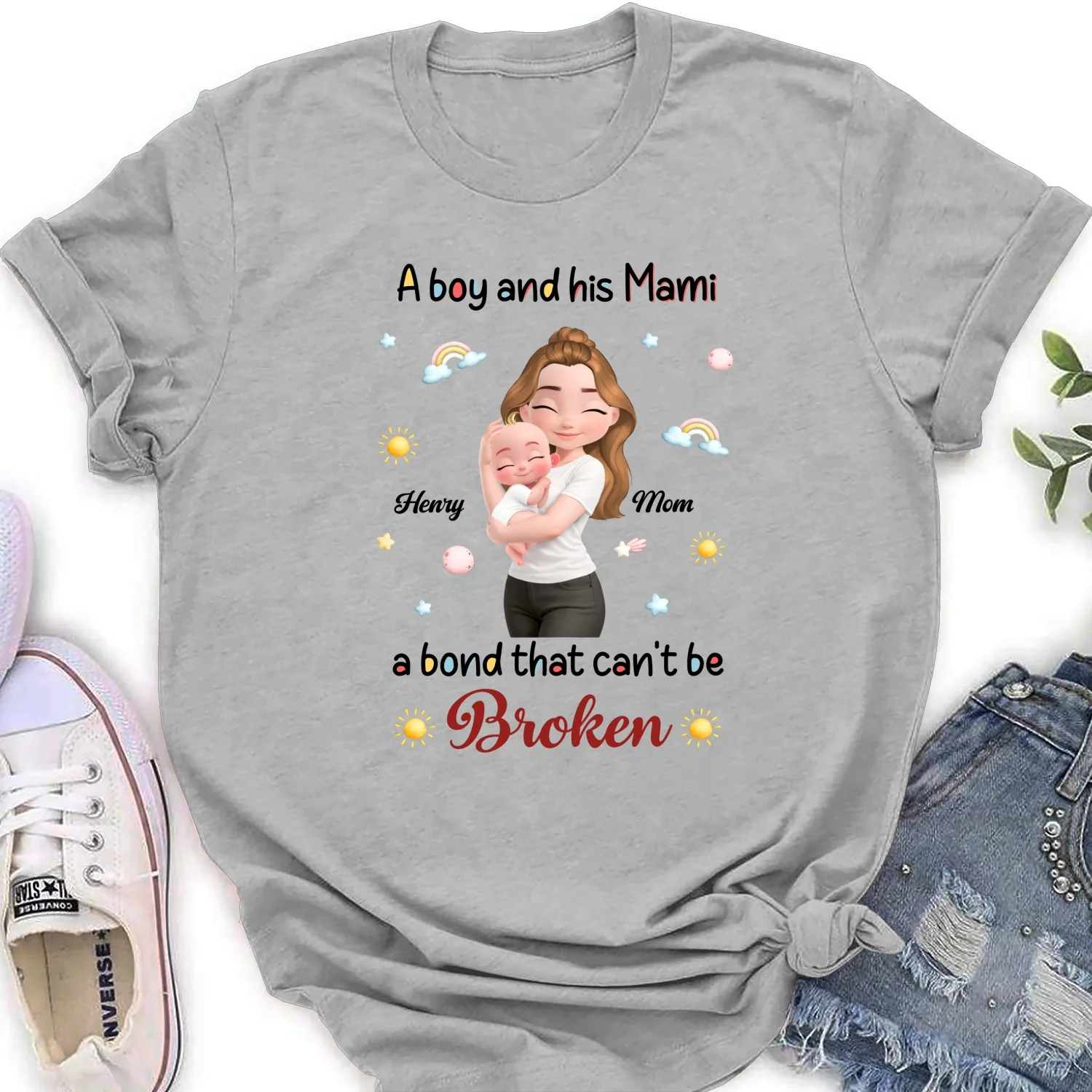 A Baby And Mama - Personalized Custom Shirt - Image 17