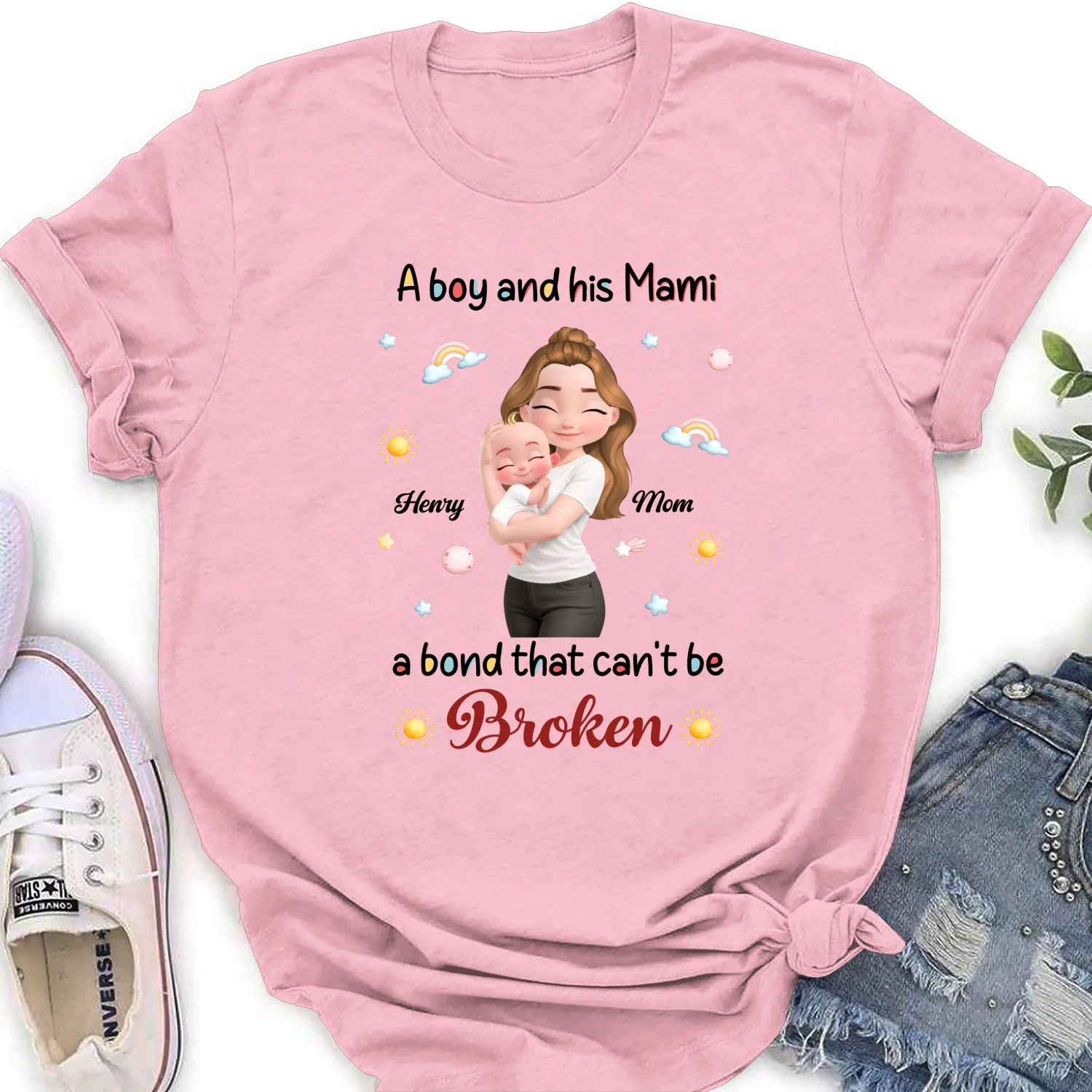 A Baby And Mama - Personalized Custom Shirt - Image 18
