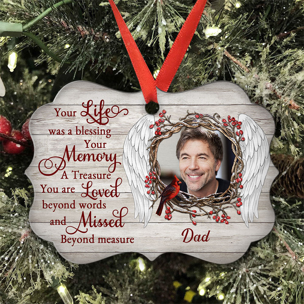 A Blessing Life - Personalized Custom Aluminum Ornament - Image 4