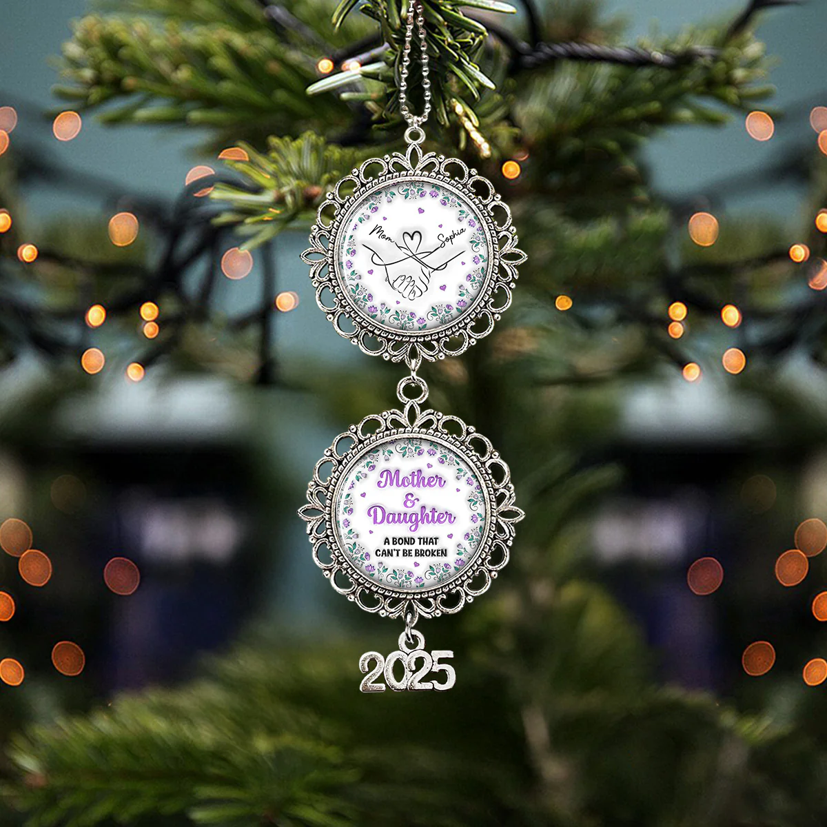 A Bond That Cant Be Broken - Personalized Custom Charming Ornament - Image 3