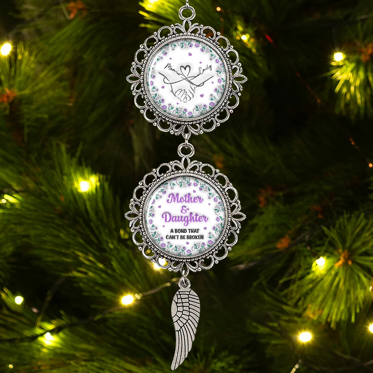 A Bond That Cant Be Broken - Personalized Custom Charming Ornament - Image 6