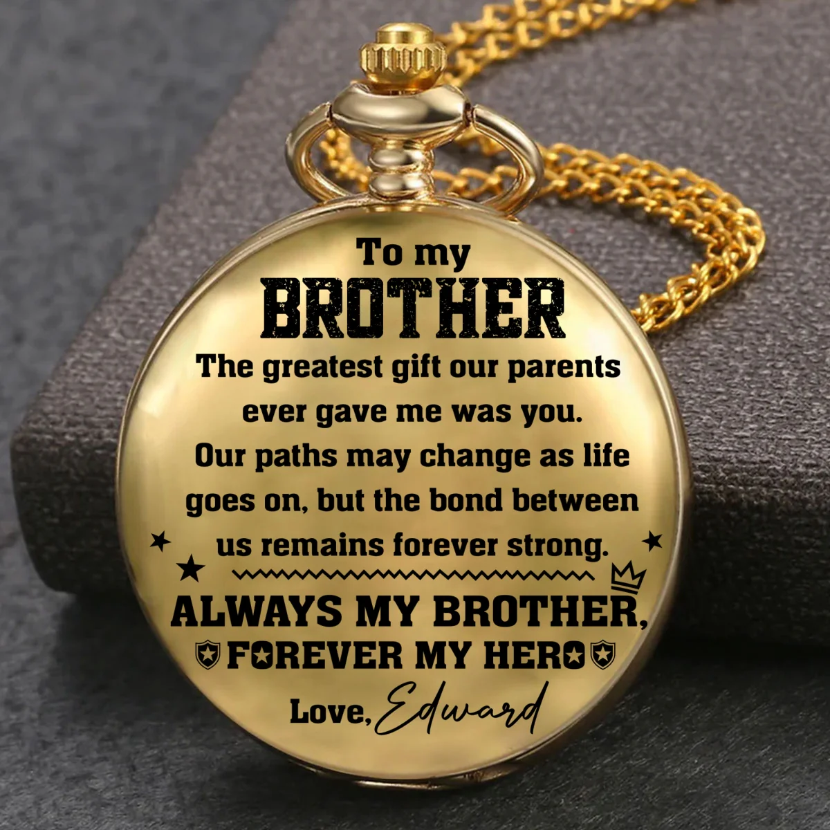 A Bond That Never Fades - Personalized Custom Pocket Watch - Image 6