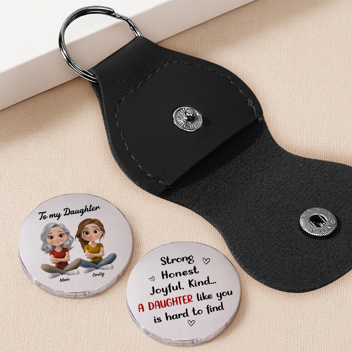A Daughter Like You - Personalized Custom Pocket Hug - Image 3