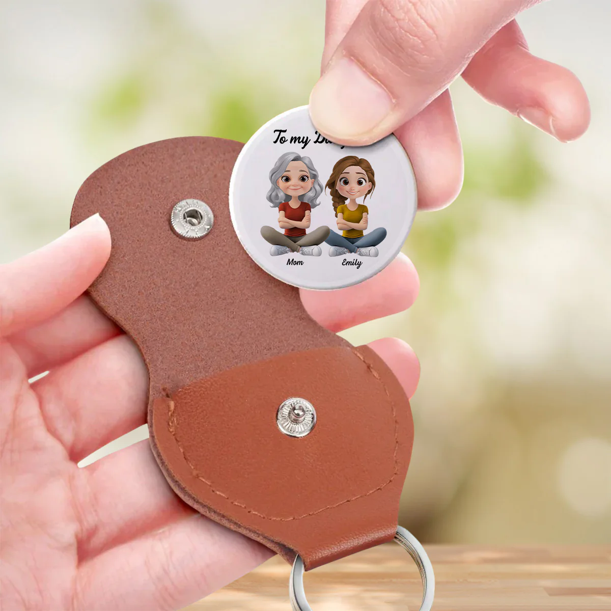 A Daughter Like You - Personalized Custom Pocket Hug - Image 4