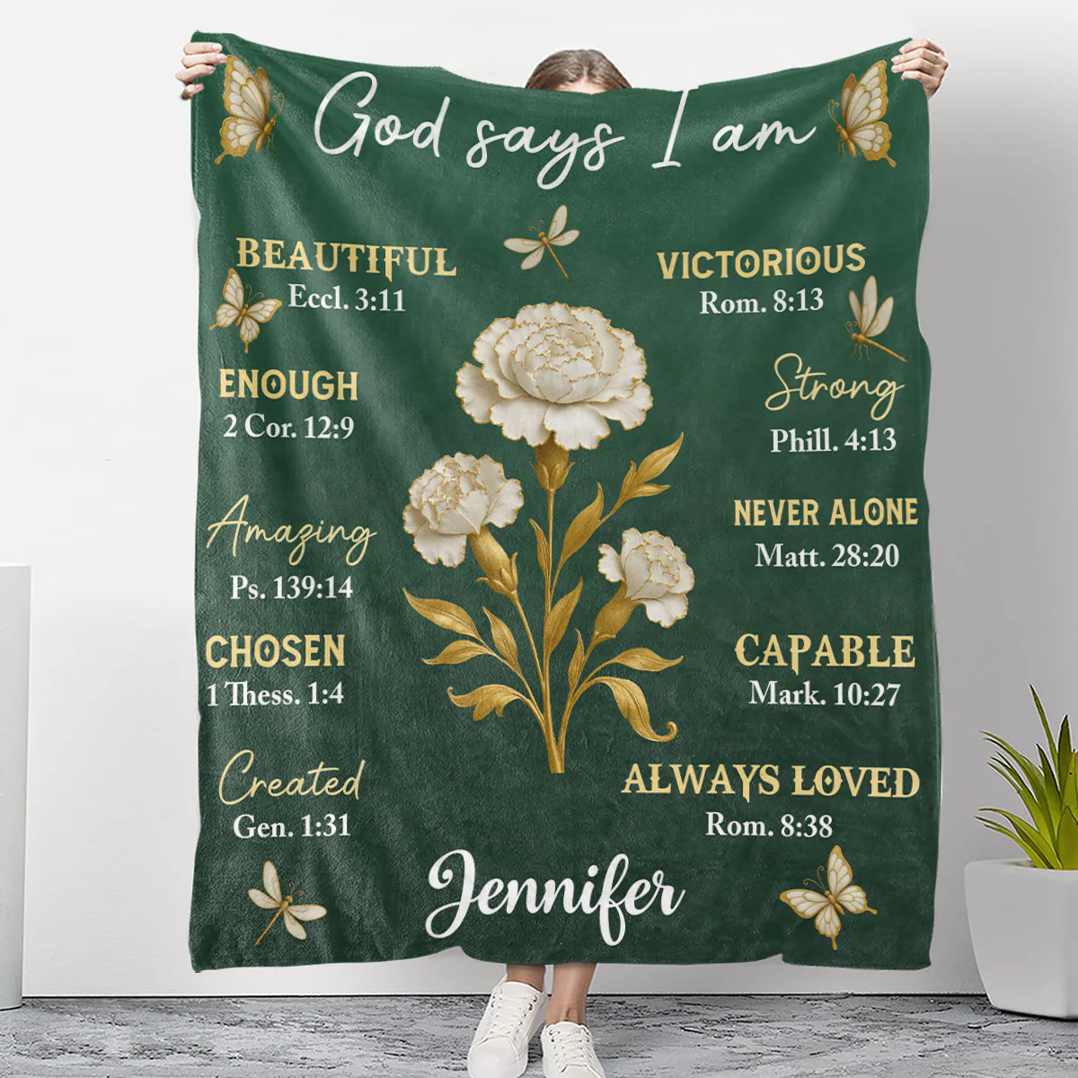 A Friend Is Like A Gold Flower - Personalized Custom Fleece Blanket