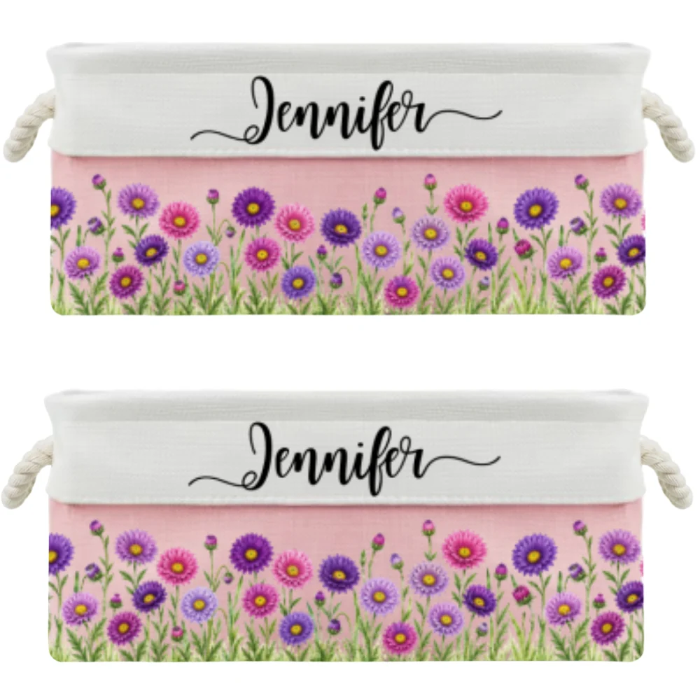 A Garden Full Of Love - Personalized Custom Storage Basket - Image 10