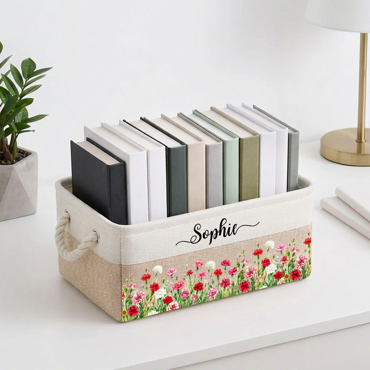 A Garden Full Of Love - Personalized Custom Storage Basket - Image 4
