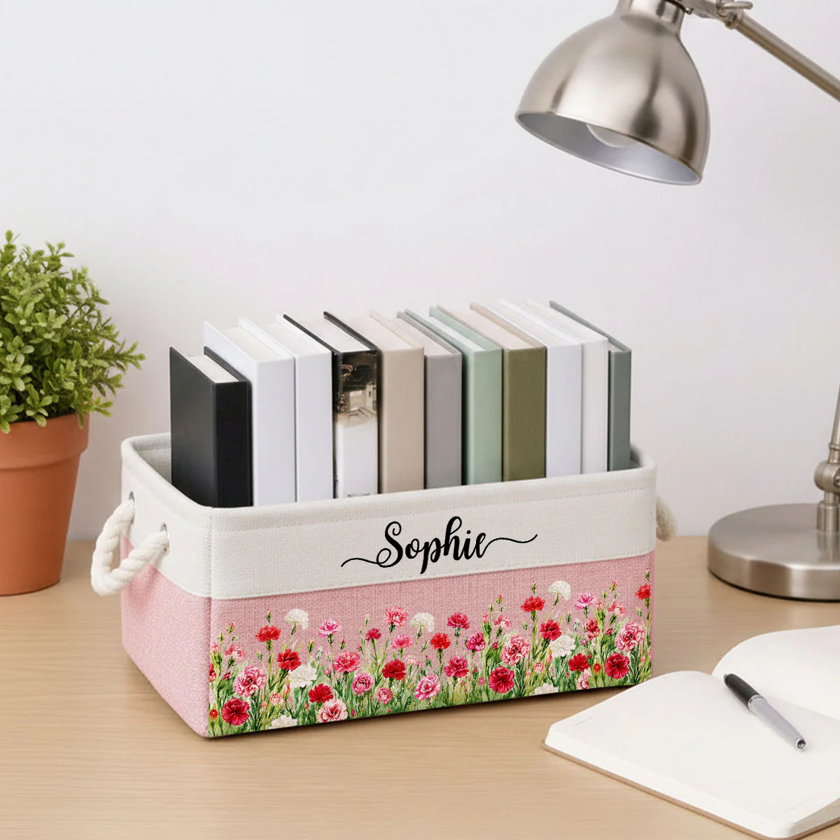 A Garden Full Of Love - Personalized Custom Storage Basket - Image 5