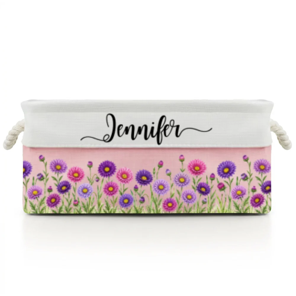 A Garden Full Of Love - Personalized Custom Storage Basket - Image 9