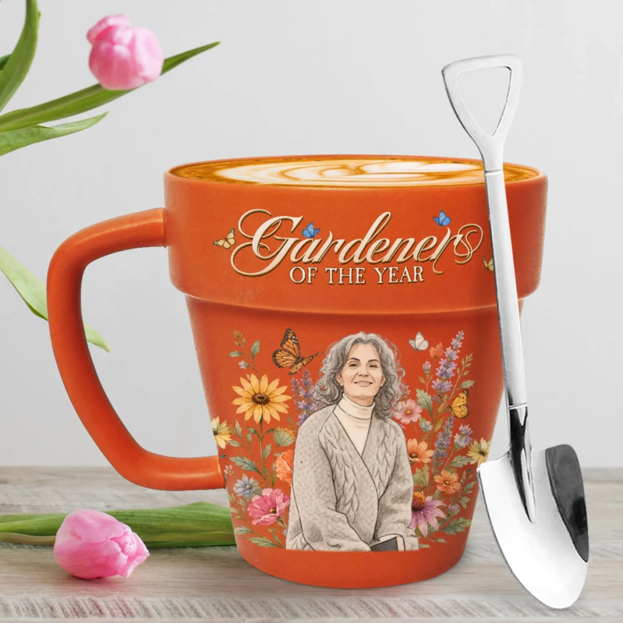A Garden Of Love - Personalized Custom Plant Pot Mug - Image 3