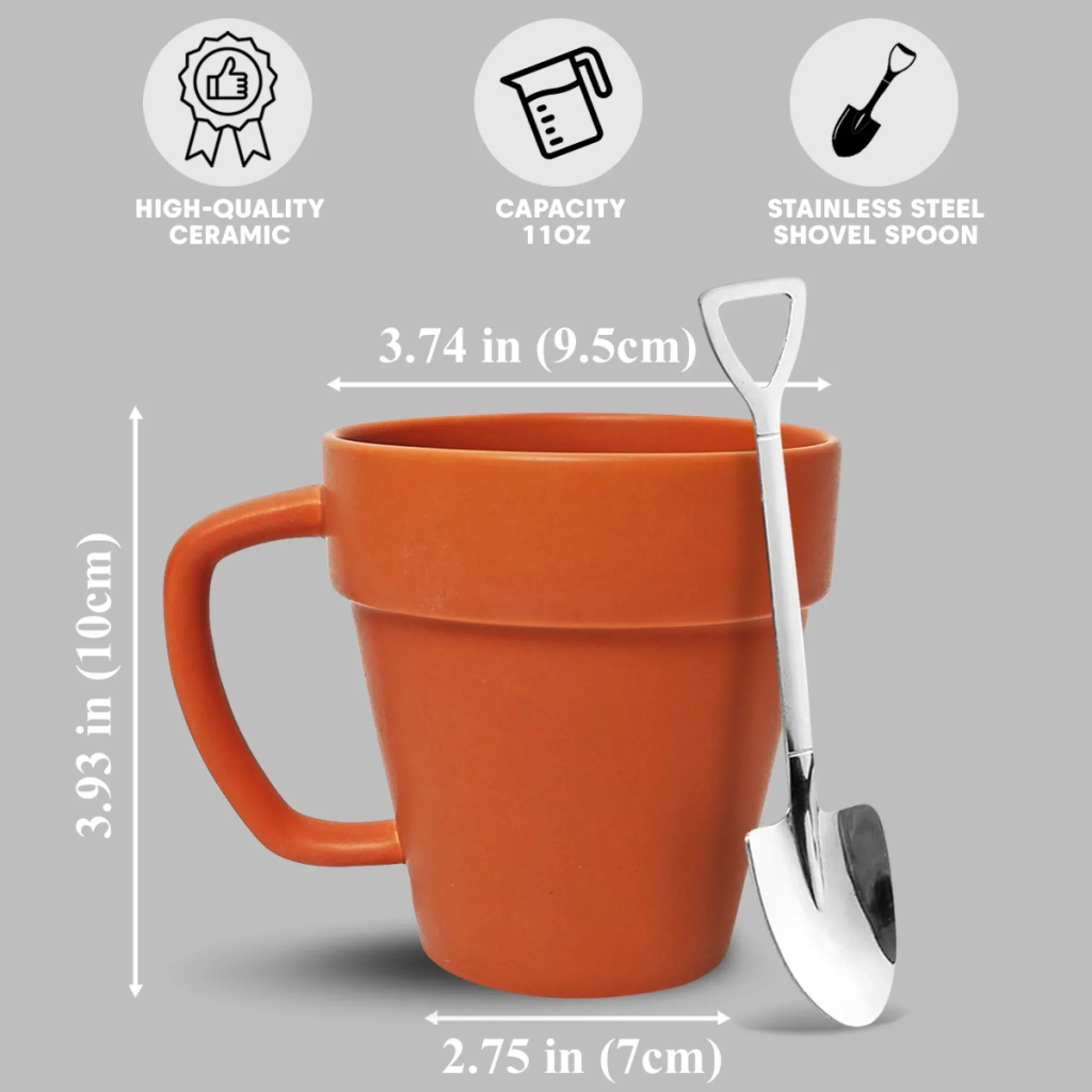 A Garden Of Love - Personalized Custom Plant Pot Mug - Image 5