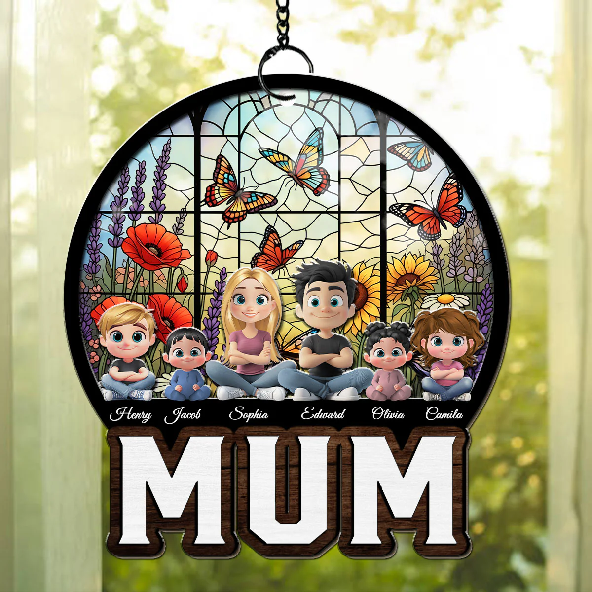 A Heart That Holds Sunshine - Personalized Custom Suncatcher - Image 3