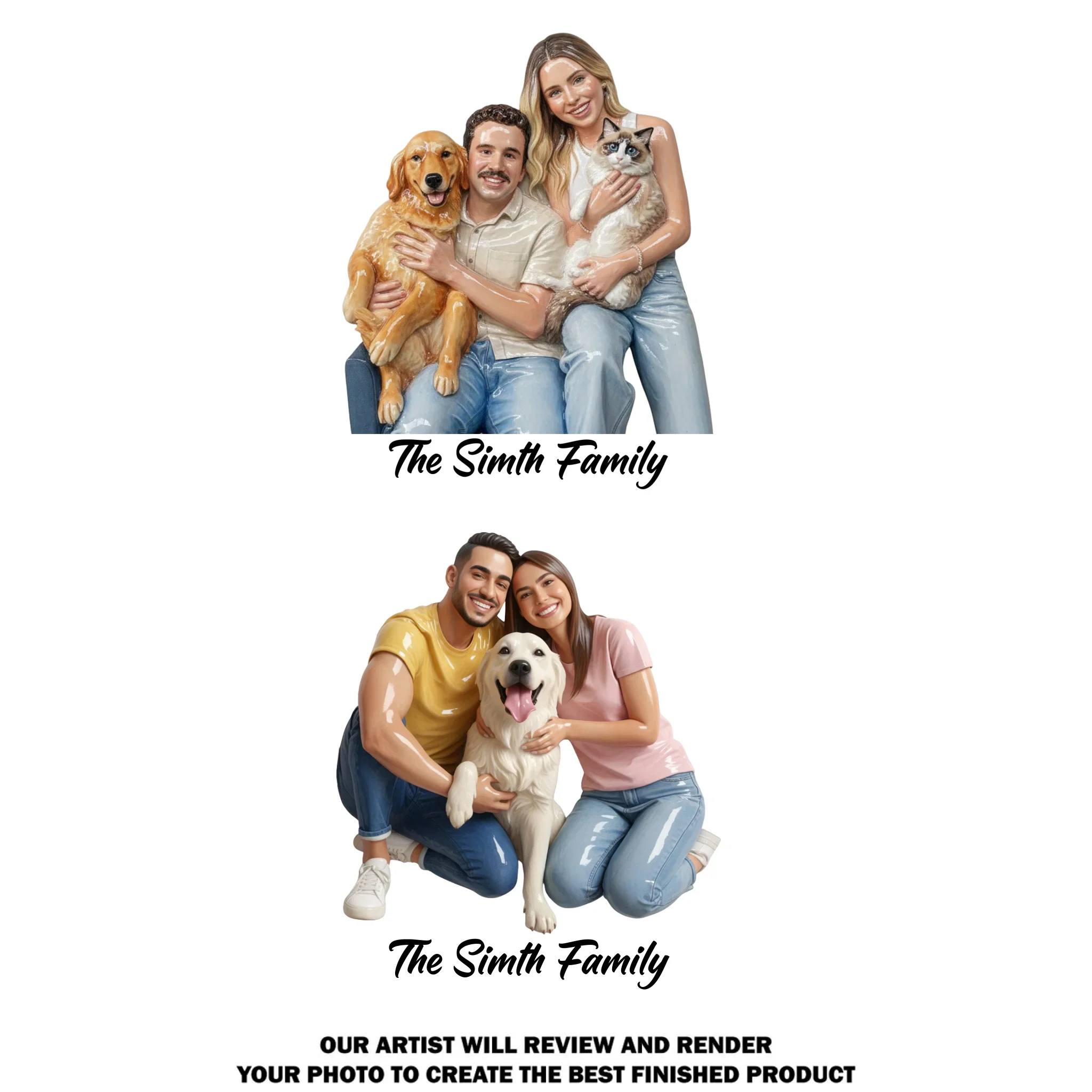A House Full Of Love - Personalized Custom Acrylic Fridge Magnet - Image 8