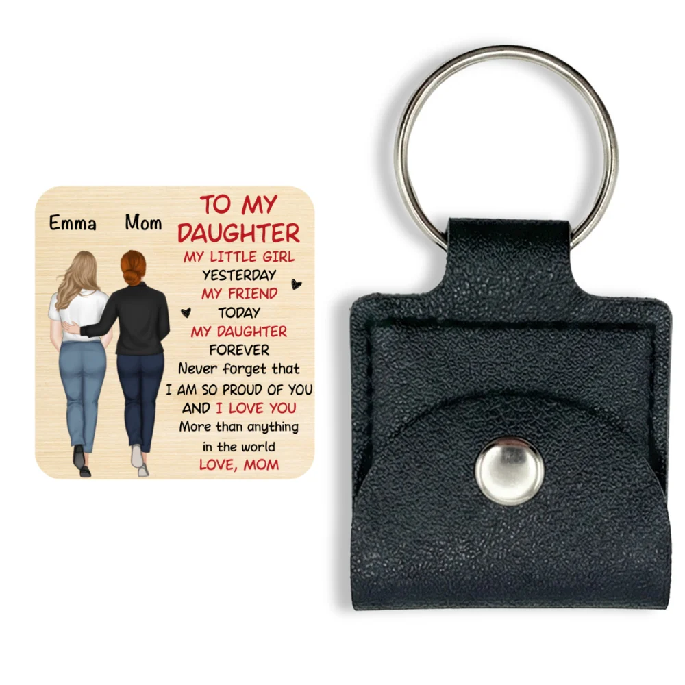 A Hug From Mom - Personalized Custom Wooden Pocket Hug - Image 8