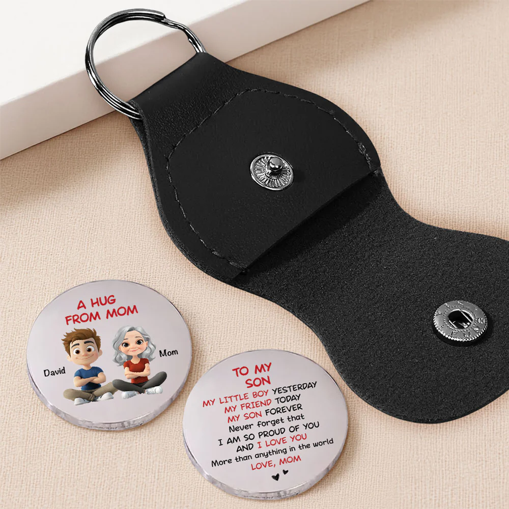 A Hug From Mom To Her Love - Personalized Custom Pocket Hug - Image 2
