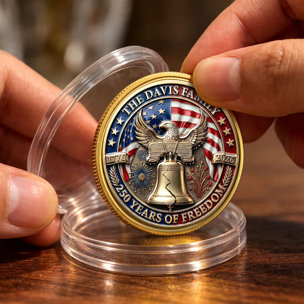 A Legacy Of Freedom - Personalized Custom Commemorative Keepsake Coin - Image 4