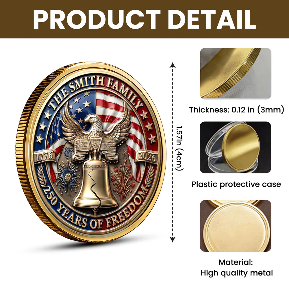 A Legacy Of Freedom - Personalized Custom Commemorative Keepsake Coin - Image 6
