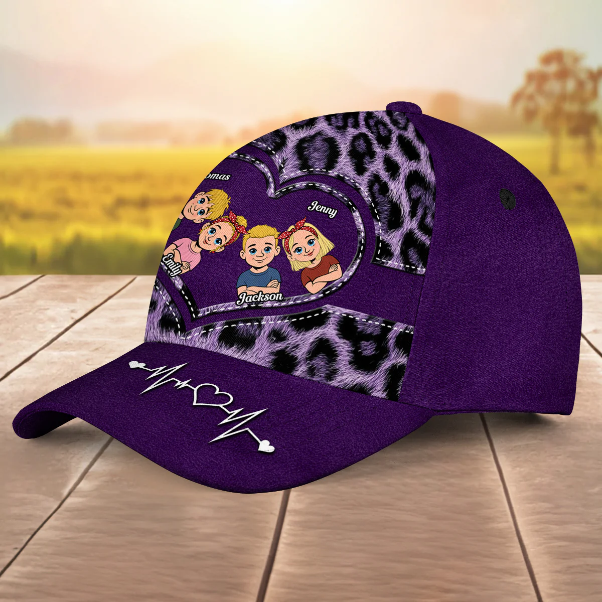 A Lifetime Of Love - Personalized Custom Classic Cap - Image 4