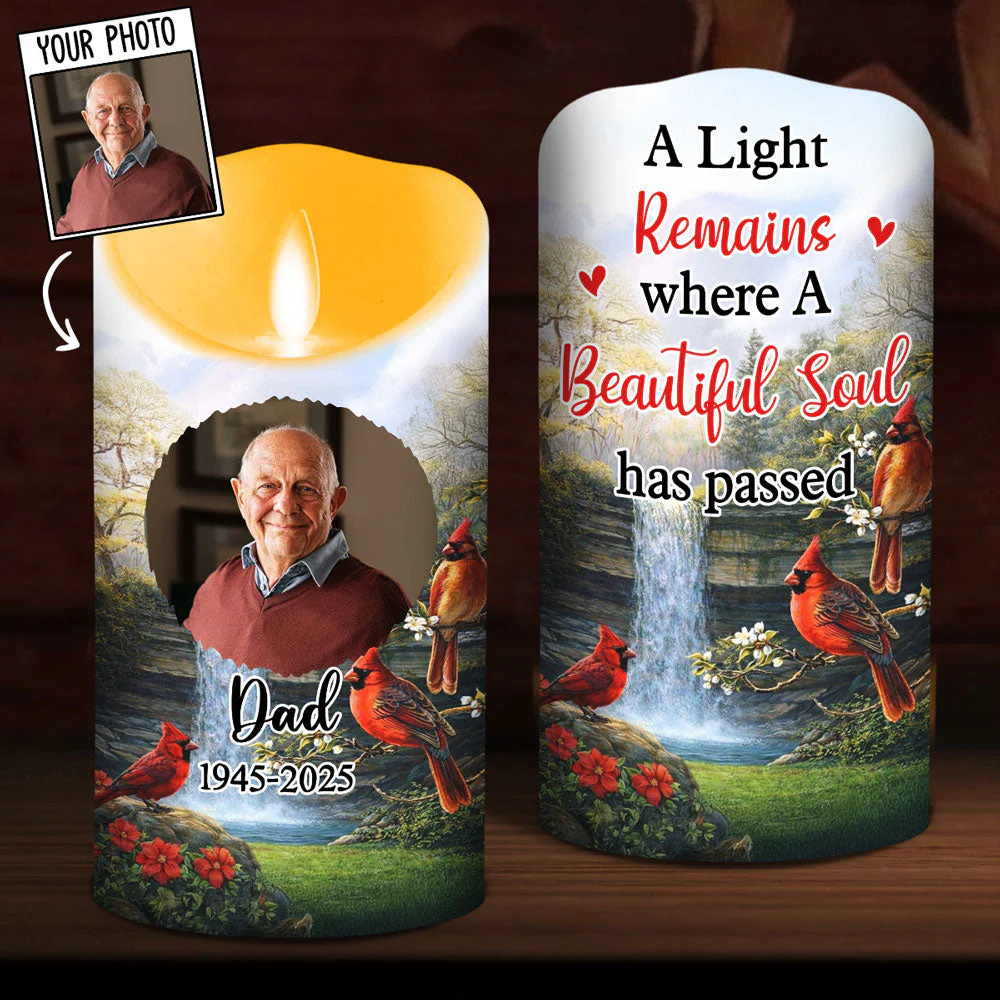 A Light Remains - Personalized Custom LED Candle