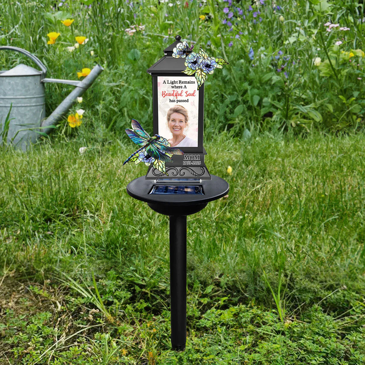 A Light Remains Where A Beautiful Soul Has Passed - Personalized Custom Solar Light - Image 4