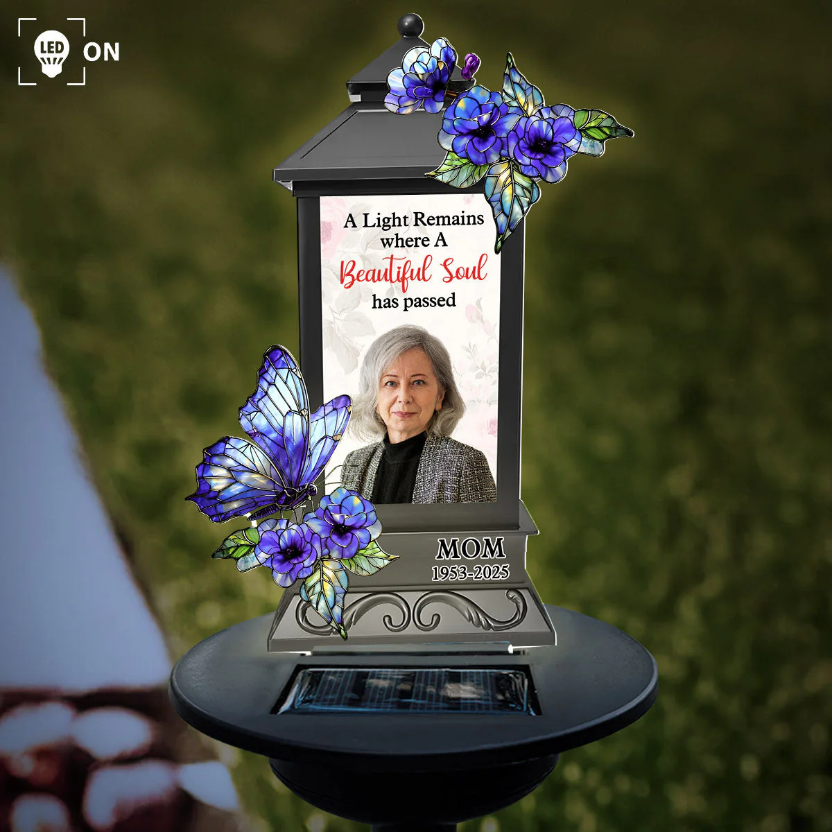 A Light Remains Where A Beautiful Soul Has Passed - Personalized Custom Solar Light - Image 7