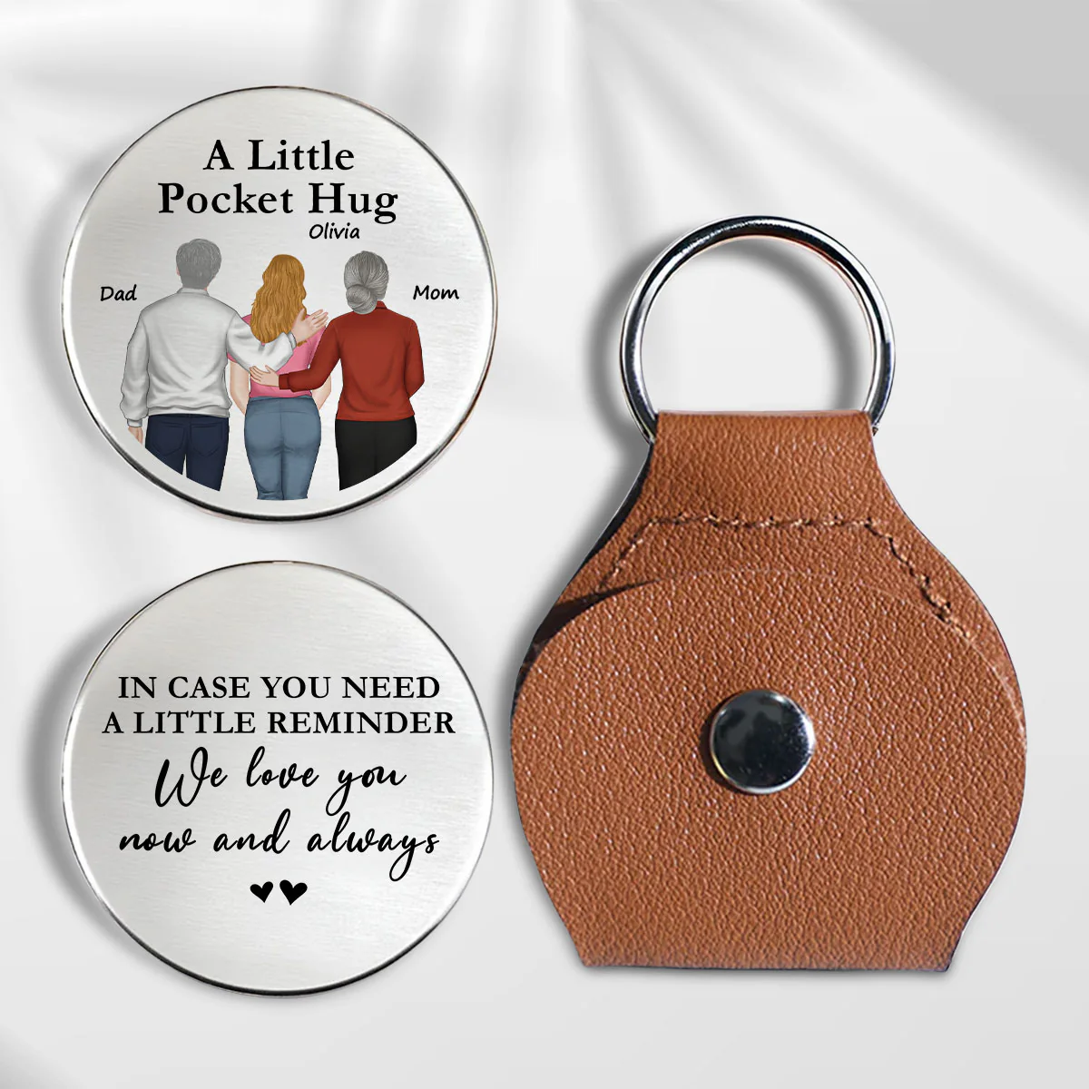 A Little Reminder From Parents - Personalized Custom Pocket Hug