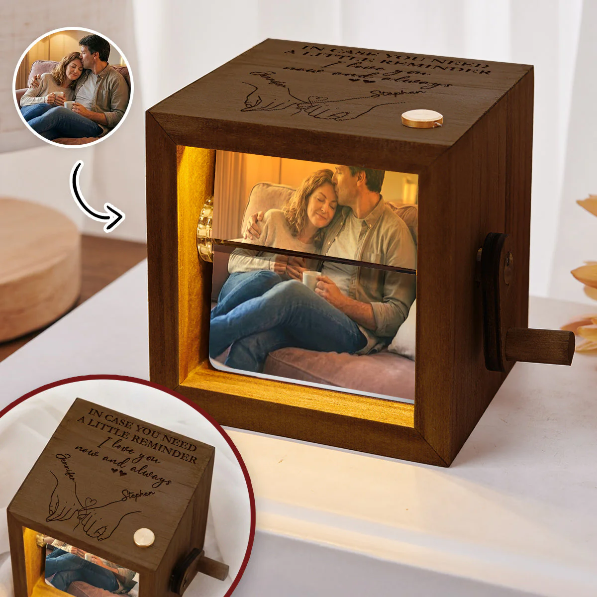 A Little Reminder - Personalized Custom Photo Flipbook Animation Box
