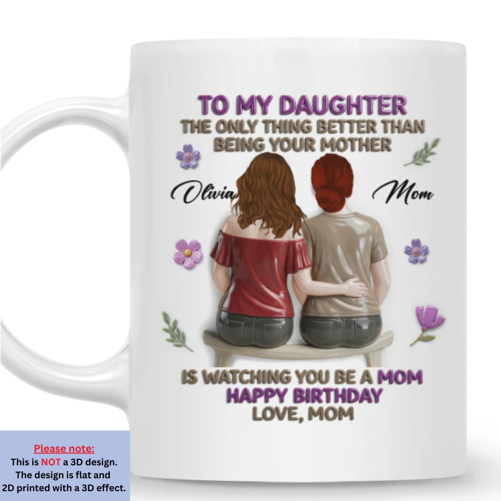 A Mother Loving Words - Personalized Custom 3D Effect Mug - Image 7