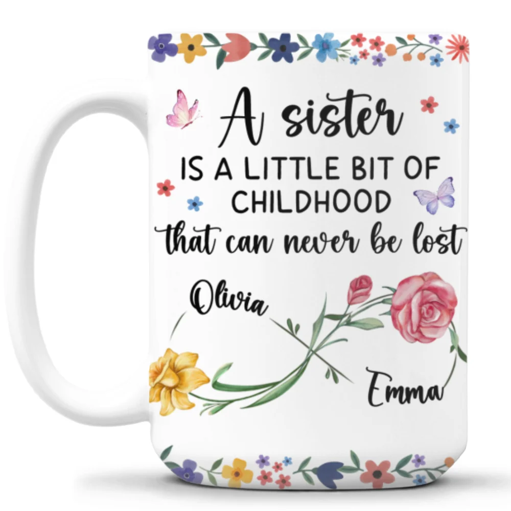 A Sister Is - Personalized Custom Coffee Mug - Image 10