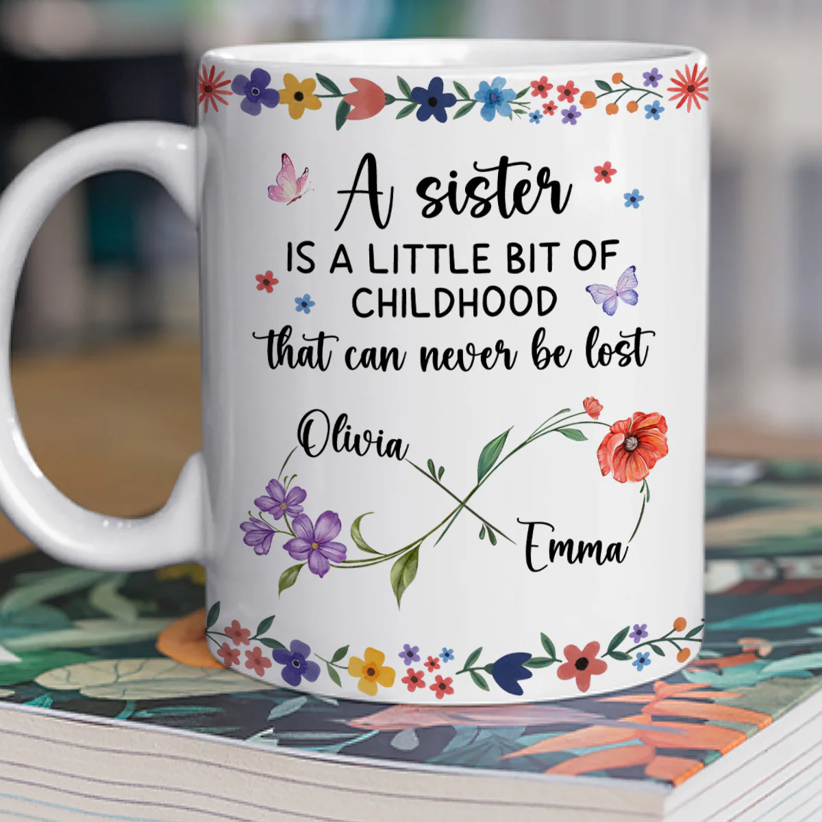 A Sister Is - Personalized Custom Coffee Mug - Image 3