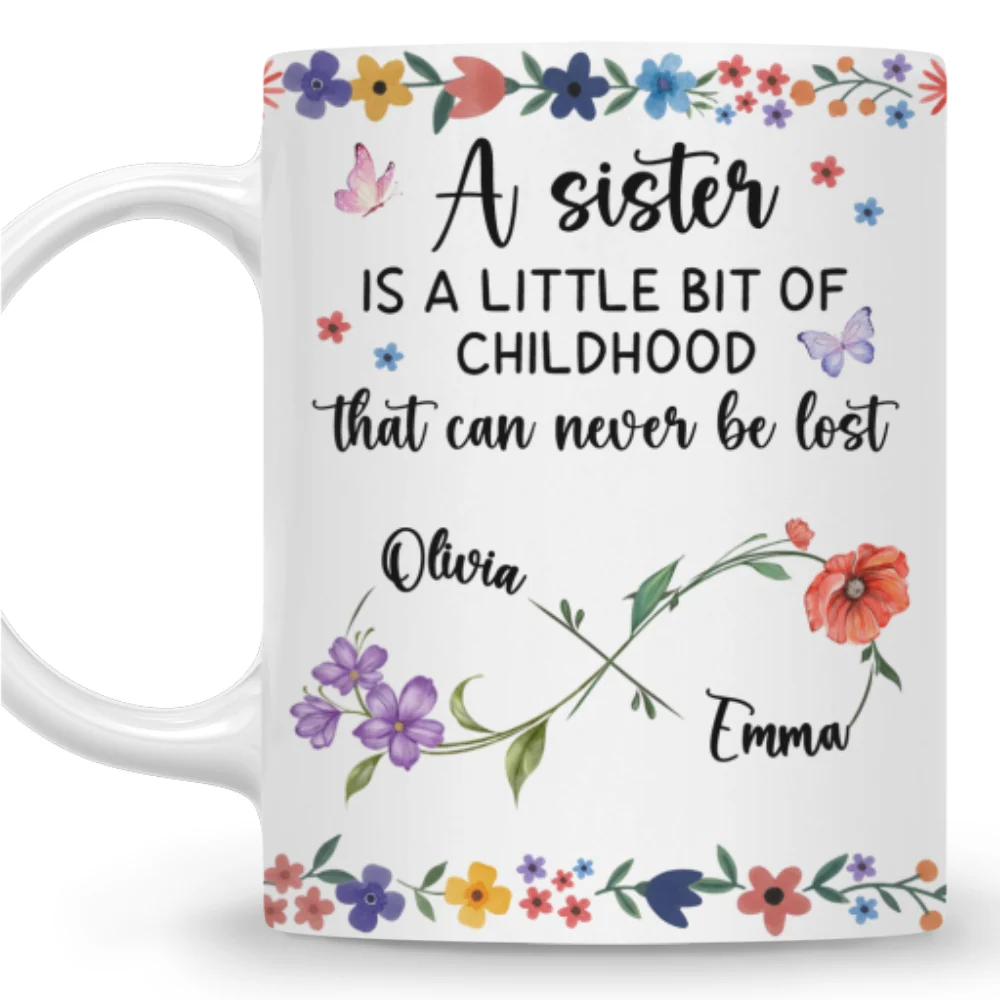 A Sister Is - Personalized Custom Coffee Mug - Image 9