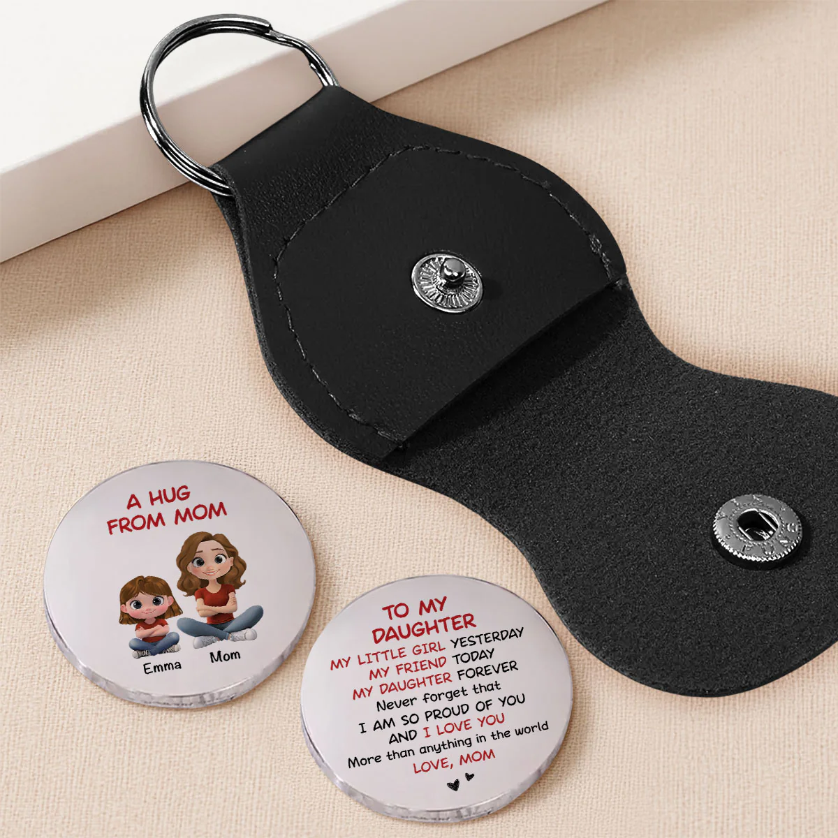 A Sweetest Hug To My Child - Personalized Custom Pocket Hug - Image 2
