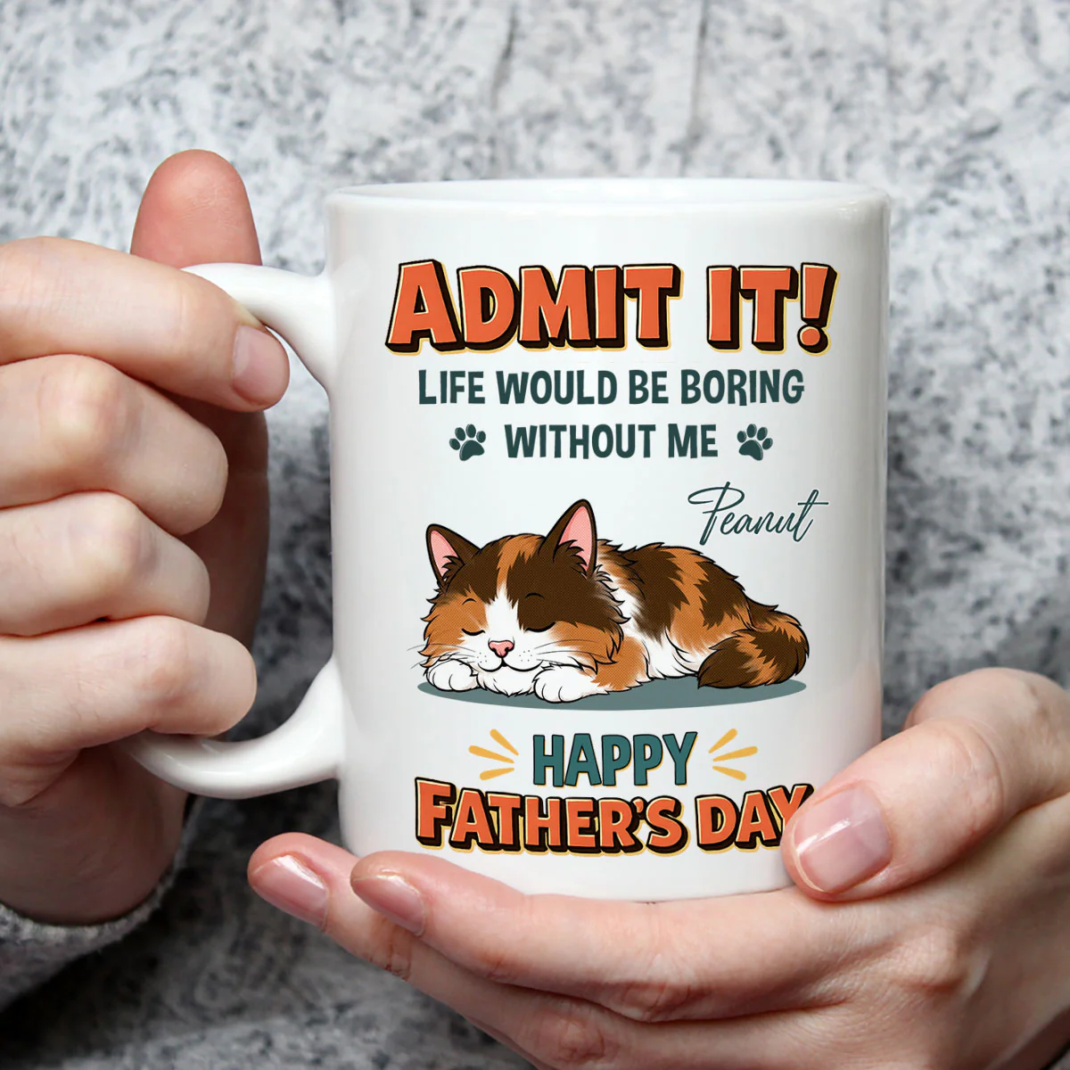 Admit It Dad - Personalized Custom Coffee Mug - Image 3