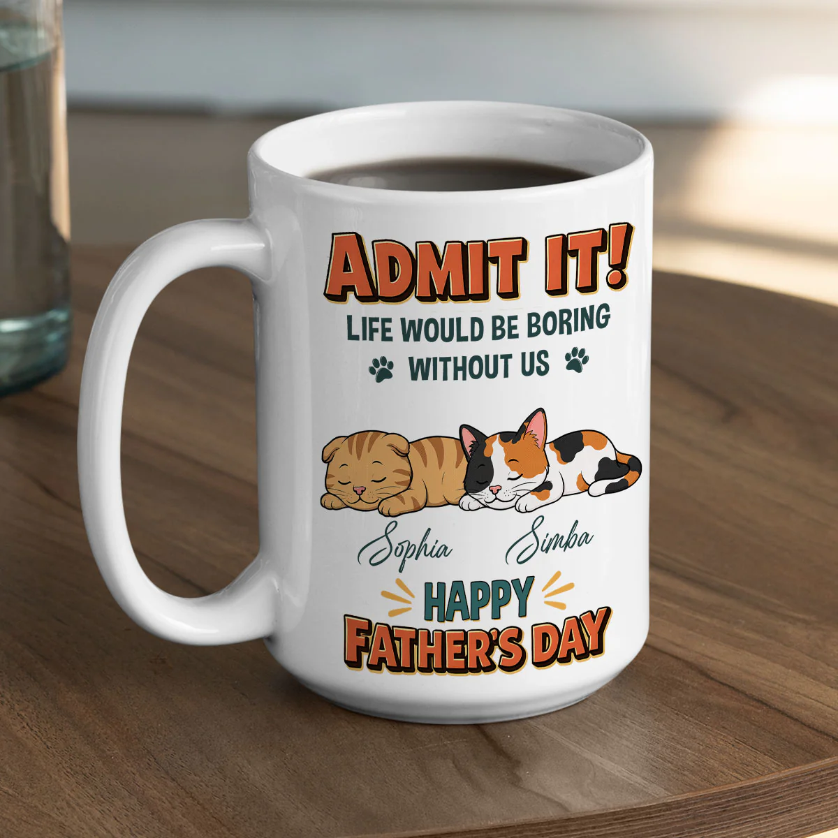 Admit It Dad - Personalized Custom Coffee Mug - Image 4