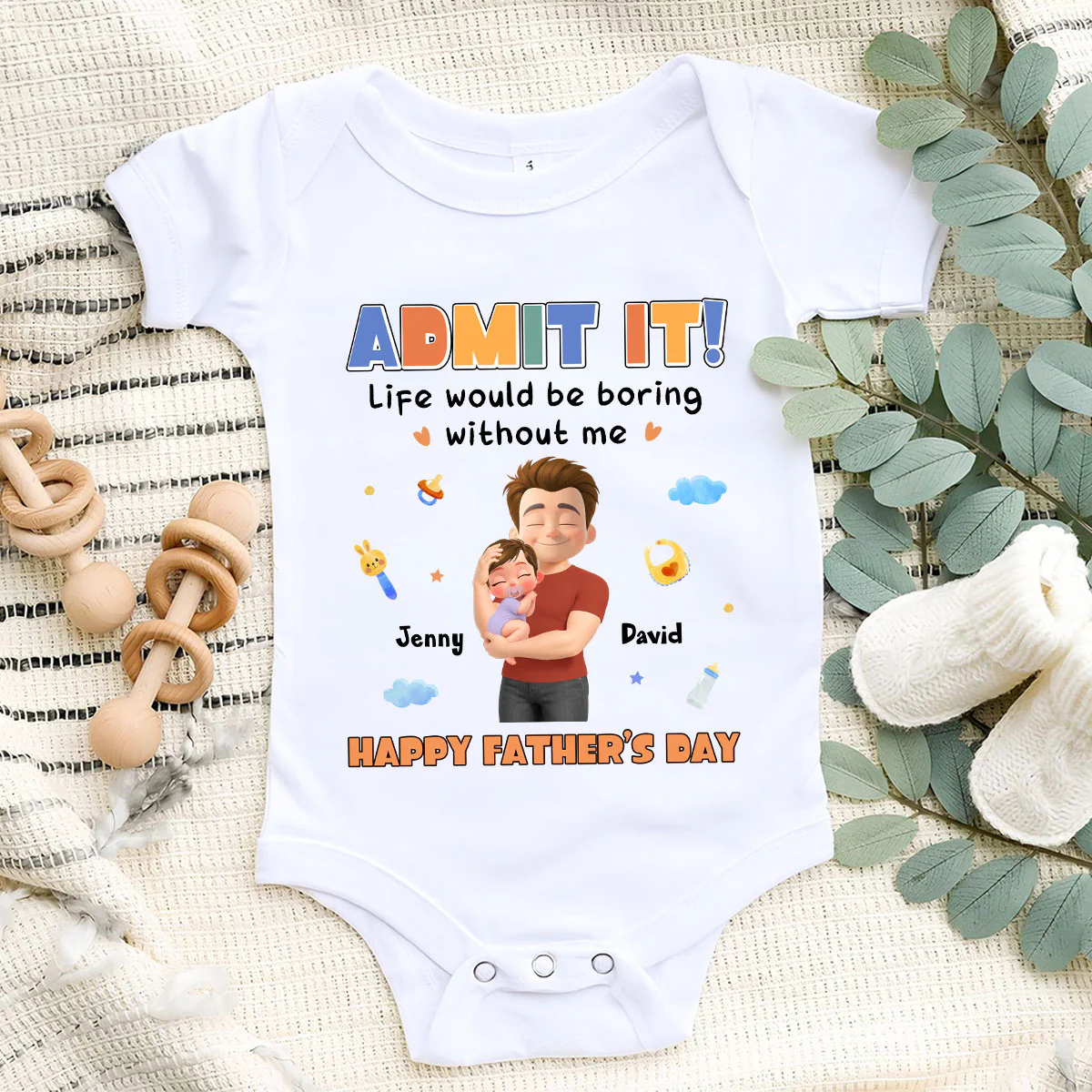 Admit It - Personalized Custom Baby Onesie - Image 5