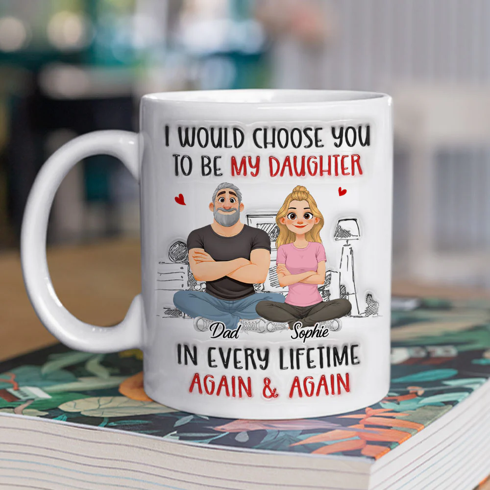 Again And Again - Personalized Custom 3D Inflated Effect Mug - Image 2