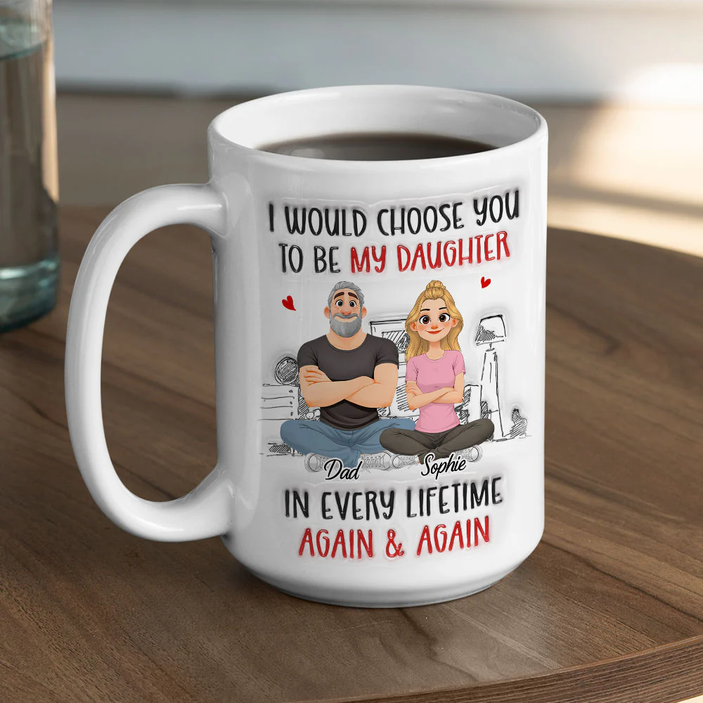Again And Again - Personalized Custom 3D Inflated Effect Mug - Image 4
