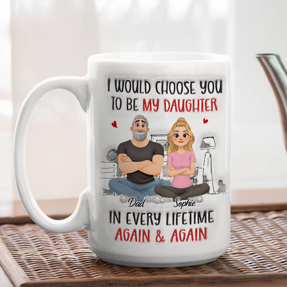 Again And Again - Personalized Custom 3D Inflated Effect Mug - Image 5