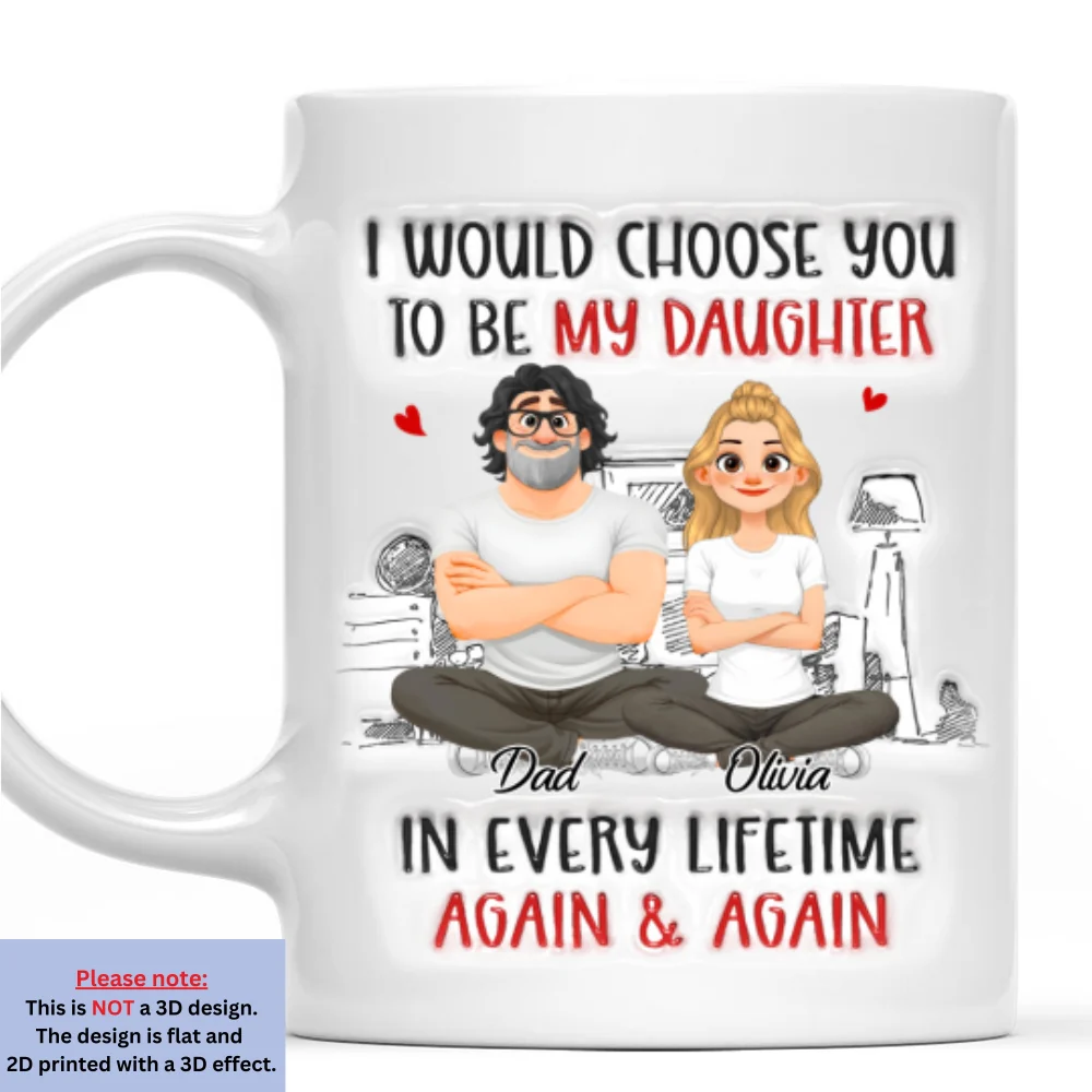 Again And Again - Personalized Custom 3D Inflated Effect Mug - Image 7