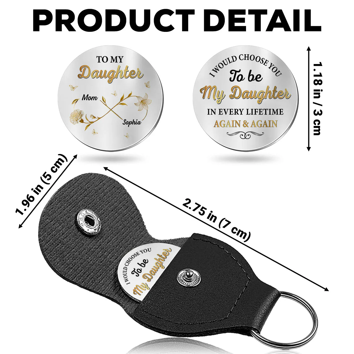 Again And Again - Personalized Custom Pocket Hug - Image 6