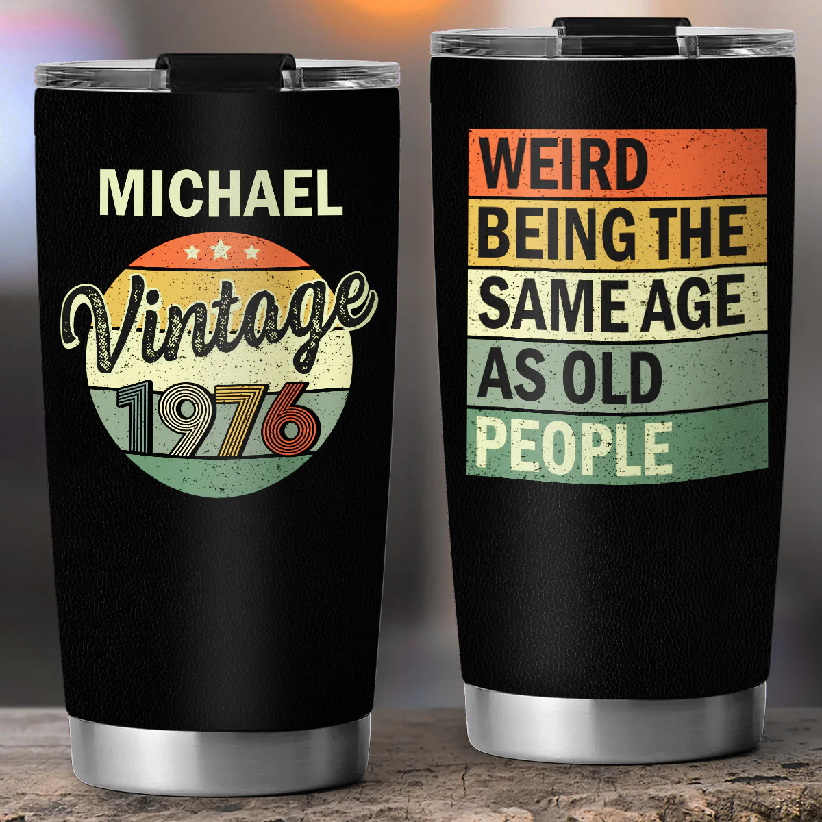 Aged To Perfection - Personalized Custom Tumbler - Image 4