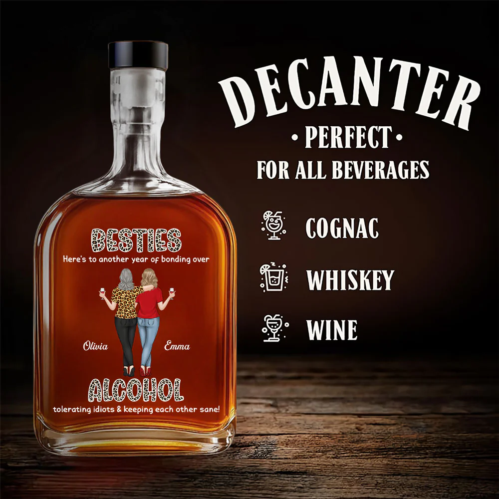 Alcohol Tolerating - Personalized Custom Spirits Decanter - Image 4
