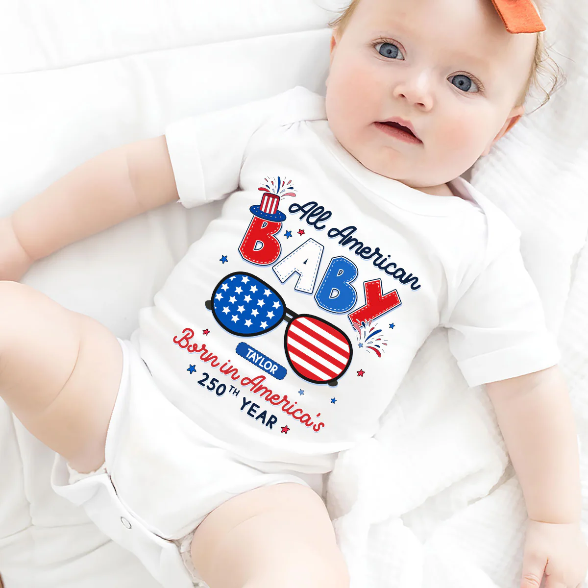 All America Baby - Personalized Custom Baby Onesie - Image 3