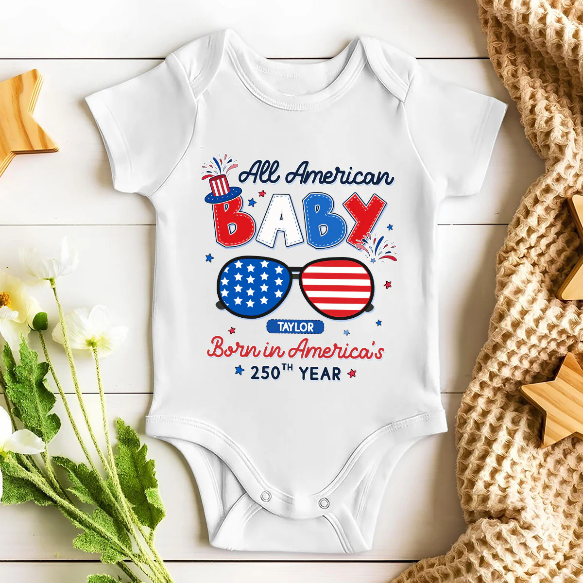 All America Baby - Personalized Custom Baby Onesie - Image 5